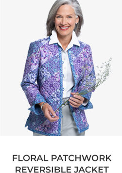 floral patchwork reversible jacket